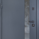Nordi Glass комплектація з терморозривом Defender. Колір: RAL 7021T + Білий матовий