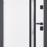 Nordi Glass комплектація з терморозривом Defender. Колір: RAL 7021T + Білий матовий