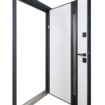 Nordi Glass комплектація з терморозривом Defender. Колір: RAL 7021T + Білий матовий
