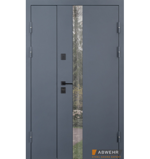 Nordi Glass комплектація Defender 1200. Колір: RAL 7021T + Білий матовий