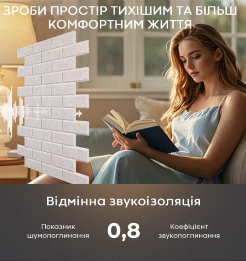 Звукоізоляційна панель Сіра (SW-00002703)