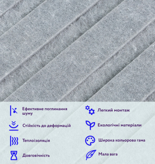 Звукоізоляційна панель Сірий граніт (SW-00002708)
