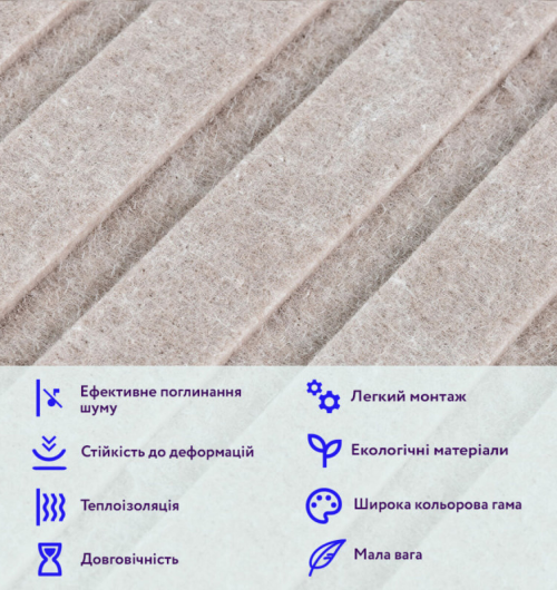 Звукоізоляційна панель Темно- бежева (SW-00002707) Звукоізоляційна панель Темно- бежева (SW-00002707)