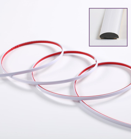 Молдинг D-подібний (білий, 8мм) Молдинг D-подібний (білий, 8мм)