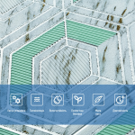 3D панелі "Мікс" (сіро-зелені стільники 4мм)