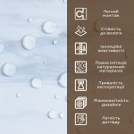 ПВХ плита (грецький білий мармур 3мм)