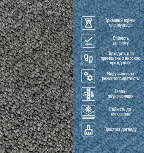 Плитка ковролінова без клейкого шару (SW-00002711)