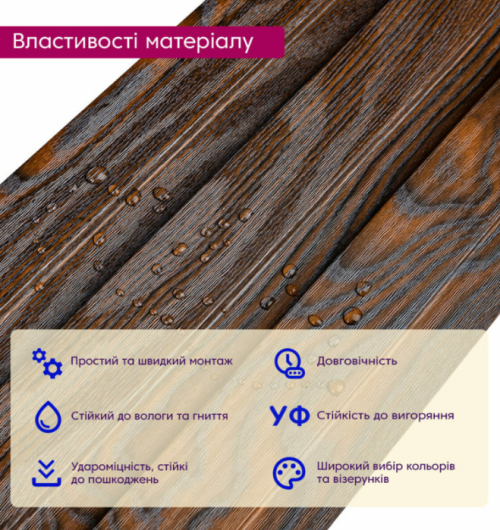 3D панелі "Рейка WPC" (SW-00003008 11мм)