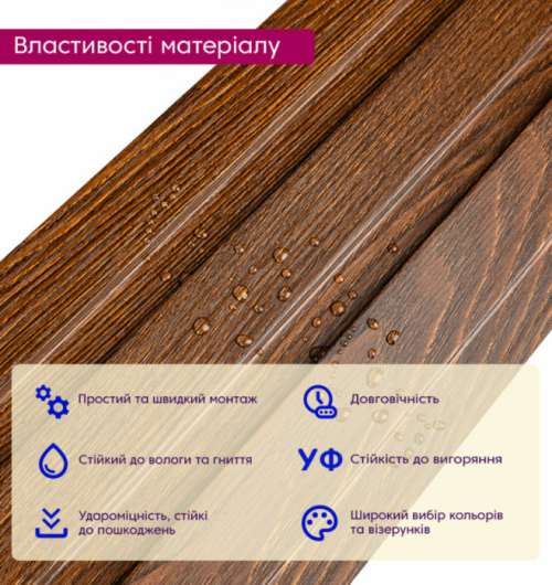 3D панелі "Рейка WPC" (SW-00003009 11мм)