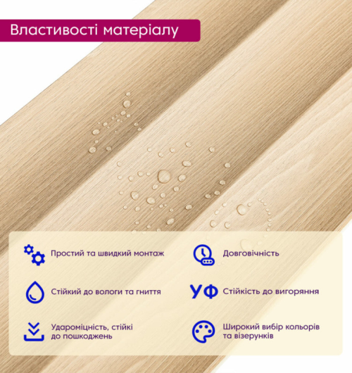 3D панелі "Рейка WPC" (SW-00003016 14мм)