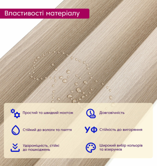 3D панелі "Рейка WPC" (SW-00003019 14мм)