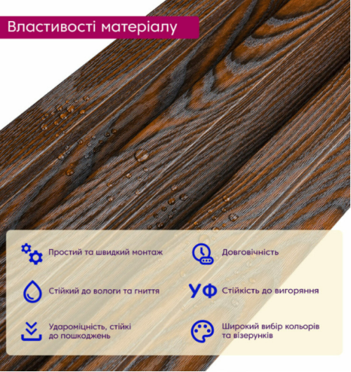 3D панелі "Рейка WPC" (SW-00003002 27мм)