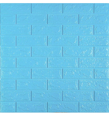 3D панелі "Цегла" (блакитна 5мм) 3D панелі "Цегла" (блакитна 5мм)