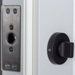 Термо ультра (квадро) Securemme, модель 546/607+дзеркало. Колір: роксі антрацит сірий/біла шагрень